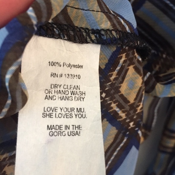 Show Me Your MuMu Sheer Window Pane Plaid Long Sleeve Top - Picture 4 of 8